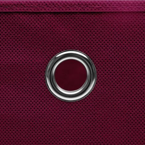 FIMEI Boîtes De Rangement 4 Pcs Rouge Foncé 32x32x32 Cm Tissu 7 FIMEI Boîtes De Rangement 4 Pcs Rouge Foncé 32x32x32 Cm Tissu â Image 5