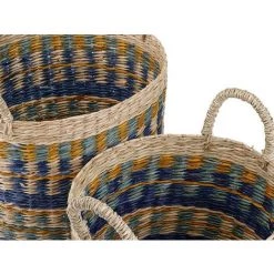 OZAIA Lot De 2 Paniers En Jonc De Mer - D. 30 Et D. 25 Cm - Multicolore - MERIA - Multicolore 9 OZAIA Lot De 2 Paniers En Jonc De Mer - D. 30 Et D. 25 Cm - Multicolore - MERIA - Multicolore -Petit rangement Soldes Magasin 61519603 3