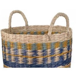 OZAIA Lot De 2 Paniers En Jonc De Mer - D. 30 Et D. 25 Cm - Multicolore - MERIA - Multicolore 10 OZAIA Lot De 2 Paniers En Jonc De Mer - D. 30 Et D. 25 Cm - Multicolore - MERIA - Multicolore -Petit rangement Soldes Magasin 61519603 4