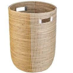 OZAIA Panier En Jonc De Mer Avec Couvercle - D. 39 X Cm Et H. 71 Cm - Naturel - JALIO - Naturel Clair -Petit rangement Soldes Magasin 61523819 4