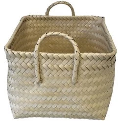 ZEN ET ETHNIQUE Panière Déco En Polypropylène Tressé 43 Cm -Petit rangement Soldes Magasin 62019690 2