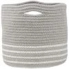 ZEN ET ETHNIQUE Panier Ou Cache-Pot En Coton Et Jute BANAO 20 Cm -Petit rangement Soldes Magasin 62043146 1