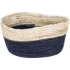 ZEN ET ETHNIQUE Panière En Jonc De Mer - Noir Et Naturel -Petit rangement Soldes Magasin 62043159 1