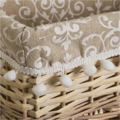 RETRO Set 2 Panières Et 4 Corbeilles En Osier -Petit rangement Soldes Magasin 62058908 3