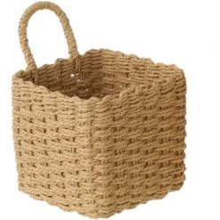 ZEN ET ETHNIQUE Petite Panière En Fibre De Papier Tressée - Beige