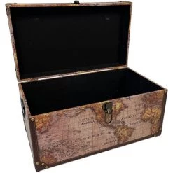 RETRO Lot De 3 Malles Mappemonde -Petit rangement Soldes Magasin 62066084 4