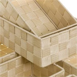 ZEN ET ETHNIQUE Set De 7 Panières Déco Beiges -Petit rangement Soldes Magasin 62067445 3