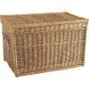 AUBRY GASPARD Malle De Rangement En Osier Buff 70 X 42 X 42 Cm Naturel - Naturel -Petit rangement Soldes Magasin 622106 1
