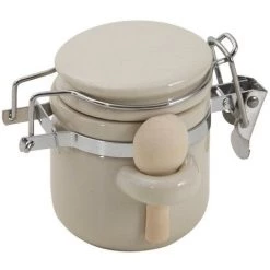 1001KDO POUR LA MAISON Mini Bocal En Céramique Avec Cuillere