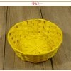MEZHENG 3X Panier à Bâtons Aux Couleurs Vives Pour La Décoration - Décoration De Pâques - Panier De Pâques Pour Les Oeufs De Pâques - Ø19 Cm [Auwashl Varie] (03 Pièces - Panier Coloré) -Petit rangement Soldes Magasin 63472656 1