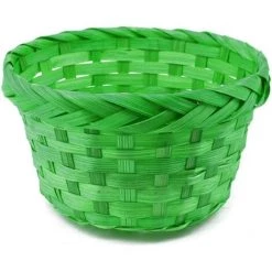 MEZHENG 3X Panier à Bâtons Aux Couleurs Vives Pour La Décoration - Décoration De Pâques - Panier De Pâques Pour Les Oeufs De Pâques - Ø19 Cm [Auwashl Varie] (03 Pièces - Panier Coloré) -Petit rangement Soldes Magasin 63472656 2