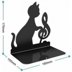 Deckon Serre-livres, Paire De Porte-livres, Métal Noir, Serre-livres Pour étagères, Design Géométrique, Antidérapant 7,5 * 6 * 0cm 11 Deckon Serre-livres, Paire De Porte-livres, Métal Noir, Serre-livres Pour étagères, Design Géométrique, Antidérapant 7,5 * 6 * 0cm -Petit rangement Soldes Magasin 63494976 5