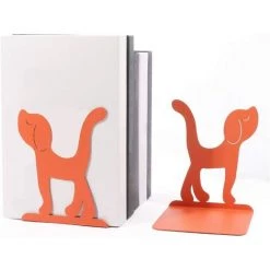 SLI-RES Serre-Livres Mignons En Forme De Chien De Dessin Animé Qui Ne Glisse Pas - Pour Chambre D'enfant Ou Garçon 11*12*14.5cm (Orange)1 Paire，Lilaris -Petit rangement Soldes Magasin 63567110 3