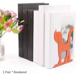 SLI-RES Serre-Livres Mignons En Forme De Chien De Dessin Animé Qui Ne Glisse Pas - Pour Chambre D'enfant Ou Garçon 11*12*14.5cm (Orange)1 Paire，Lilaris -Petit rangement Soldes Magasin 63567110 4