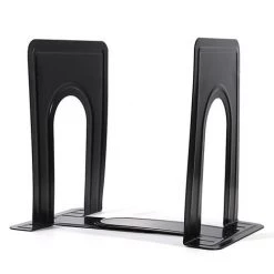 SLI-RES Serre-Livres Robustes Pour étagères, Base Antidérapante Idéal Pour Bibliothèque, Bureau, Maison, école, Etc.12.5*12.5*17cm (Noir) 1 Paire，Lilaris -Petit rangement Soldes Magasin 63567115 4