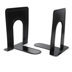 SLI-RES Serre-Livres Robustes Pour étagères, Base Antidérapante Idéal Pour Bibliothèque, Bureau, Maison, école, Etc.12.5*12.5*17cm (Noir) 1 Paire，Lilaris -Petit rangement Soldes Magasin 63567115 5