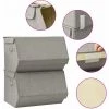 SUPERMARKET Boîtes De Rangement Empilables Avec Couvercle 2 Pcs Tissu Gris -Petit rangement Soldes Magasin 63647820 1