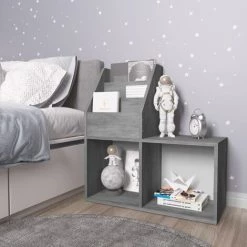 SUPERMARKET Porte-revue Pour Enfants Gris Béton 71x30x78,5 Cm Aggloméré SUHB-339517