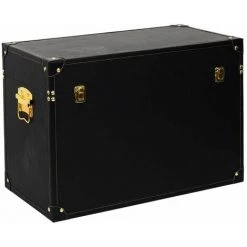 Paris Prix - Lot De 3 Malles Déco "orya" 56cm Noir & Or -Petit rangement Soldes Magasin 63729524 3