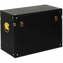 Paris Prix - Lot De 3 Malles Déco "orya" 56cm Noir & Or -Petit rangement Soldes Magasin 63729524 4