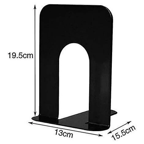 LTS FAFA 2 Paires De Serre-livres En Métal Robuste Pour Bureau, Maison, Noir 5 LTS FAFA 2 Paires De Serre-livres En Métal Robuste Pour Bureau, Maison, Noir – Image 3