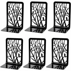 B008 (3 Pièces) Paire De Serre-livres En Métal B008 Pour Livres Lourds, étagère Décorative, Serre-livres De Conception D'art Abstrait,HANBING