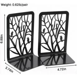 B008 (3 Pièces) Paire De Serre-livres En Métal B008 Pour Livres Lourds, étagère Décorative, Serre-livres De Conception D'art Abstrait,HANBING -Petit rangement Soldes Magasin 63785125 3