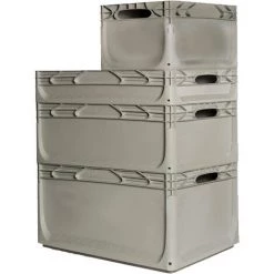 ARTPLAST Boîte Industrielle 600x400 H 320 Mm Gris -Petit rangement Soldes Magasin 63855470 4