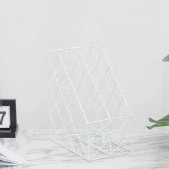 Porte-revues Robuste - Dossiers De Papier De Support En Métal De Stockage,11.75 X 6.25 X9.5 FUIENKO -Petit rangement Soldes Magasin 63856973 2