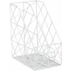 Porte-revues Robuste - Dossiers De Papier De Support En Métal De Stockage,11.75 X 6.25 X9.5 FUIENKO -Petit rangement Soldes Magasin 63856973 4