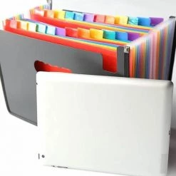 Porte Revue Document,Peut être étiré à Environ 65 Cm,13 étages,Arc-en-Ciel Noir,23 5 * 33 Cm FUIENKO 9 Porte Revue Document,Peut être étiré à Environ 65 Cm,13 étages,Arc-en-Ciel Noir,23 5 * 33 Cm FUIENKO -Petit rangement Soldes Magasin 63856992 4