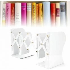 Serre-livres Extensibles, Support De Serre-livres De Bureau Pratique Et Robuste Extensible FUIENKO -Petit rangement Soldes Magasin 63857003 2