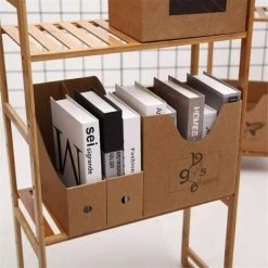 Rangement Papier Bureau Non Toxiques Porte Revue Solide Range Livre Range Papier FUIENKO -Petit rangement Soldes Magasin 63857019 4