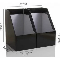 Range-revues Porte Revues Porte Revue Noir Papier Ondulé 37 * 26 * 30 Cm FUIENKO -Petit rangement Soldes Magasin 63857021 2