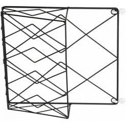 Métallique Mur Monté Porte- Revues Pendaison Fichiers Journaux Magazines Soutien Noir FUIENKO