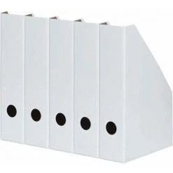 Lot De 1 Porte-documents A4 En Carton Solide Blanc,10cm FUIENKO