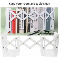 Serre-livres Décoratifs Serre-livres En Métal Conception Rétractable En Métal Durable Style FUIENKO -Petit rangement Soldes Magasin 63857056 3