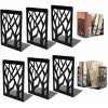 Serre-Livres En Métal, Anti-Rayures Et Antidérapant Presse Livre Noir Pour Enfant, Bureau,6 PCS FUIENKO -Petit rangement Soldes Magasin 63857059 1