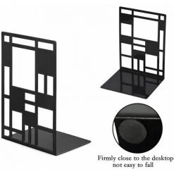 Serre-livres Pour étagères, Serre-livres Pour Livres Lourds, Support Décoratif Pour Séparateur De Livres,4pcs FUIENKO -Petit rangement Soldes Magasin 63857088 3