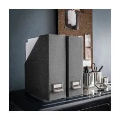 Porte-revues+étude De Bureau Porte-revues,Gris Foncé FUIENKO -Petit rangement Soldes Magasin 63857091 3