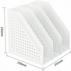Porte-documents 3 Compartiments,4 Compartiments,Respirant,En Plastique FUIENKO -Petit rangement Soldes Magasin 63857101 2