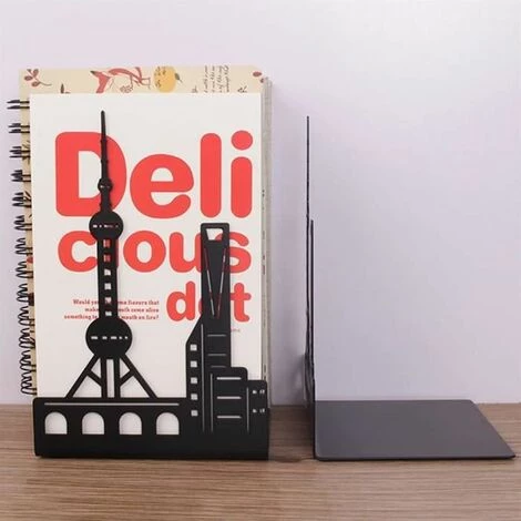 Porte Revue Anti-Slip Bookendends Art Bookendends Magazine Dossiers FUIENKO 5 Porte Revue Anti-Slip Bookendends Art Bookendends Magazine Dossiers FUIENKO – Image 3