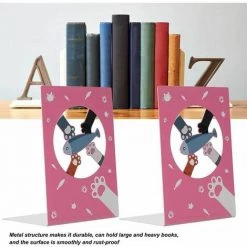 Serre-livres De Bureau, Serre-livres En Métal Serre-livres Pour Bureau à Domicile Bouchon FUIENKO -Petit rangement Soldes Magasin 63857110 4