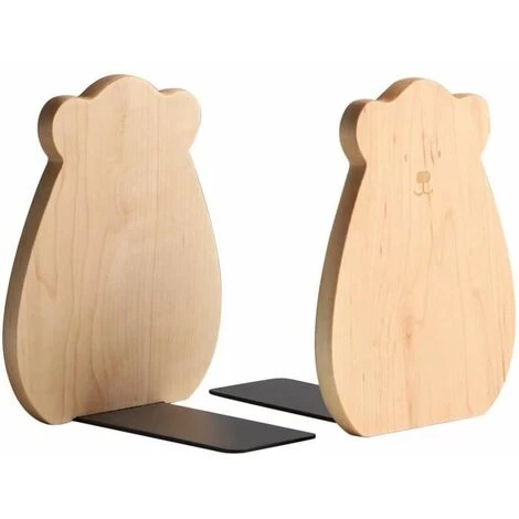 Serre-livres Décoratifs Pour étagères, Serre-livres Pour Enfants, Serre-livres En Bois Antidérapant Pour Bureau FUIENKO 4 Serre-livres Décoratifs Pour étagères, Serre-livres Pour Enfants, Serre-livres En Bois Antidérapant Pour Bureau FUIENKO – Image 2