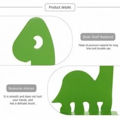 Serre-livres En Métal Pour étagères, Support De Livres Robuste Noir Pour La Maison, Le Bureau - Vert FUIENKO -Petit rangement Soldes Magasin 63857120 3