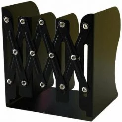 Serrelivres Télescopiques En Métal Robuste En Fer Forgé Fournitures D'école,Noir FUIENKO