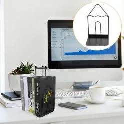 Book Shelf Serre-coits En Fer Serre Des Serre-bouts,8 PCS FUIENKO -Petit rangement Soldes Magasin 63857164 3