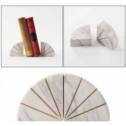 Serre-livres Robustes Antidérapants Fabriqués à La Main En Marbre Serre-livres Bouchon De Livre Bloc Support Blanc FUIENKO 9 Serre-livres Robustes Antidérapants Fabriqués à La Main En Marbre Serre-livres Bouchon De Livre Bloc Support Blanc FUIENKO -Petit rangement Soldes Magasin 63857183 4