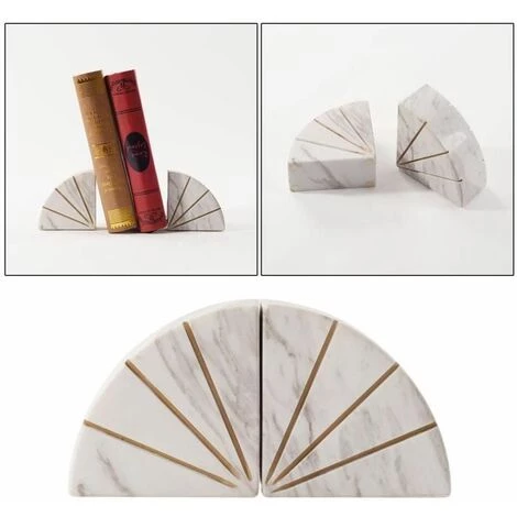 Serre-livres Robustes Antidérapants Fabriqués à La Main En Marbre Serre-livres Bouchon De Livre Bloc Support Blanc FUIENKO 6 Serre-livres Robustes Antidérapants Fabriqués à La Main En Marbre Serre-livres Bouchon De Livre Bloc Support Blanc FUIENKO – Image 4