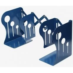 Serre-livres Décoratifs Pour Le Bureau - Grande Taille, Extensibles, Ultrarésistants Et Antidérapants Bleu FUIENKO -Petit rangement Soldes Magasin 63857186 3